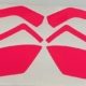 STICKER KIT PROTOS® HELMET - 115 Neon Pink